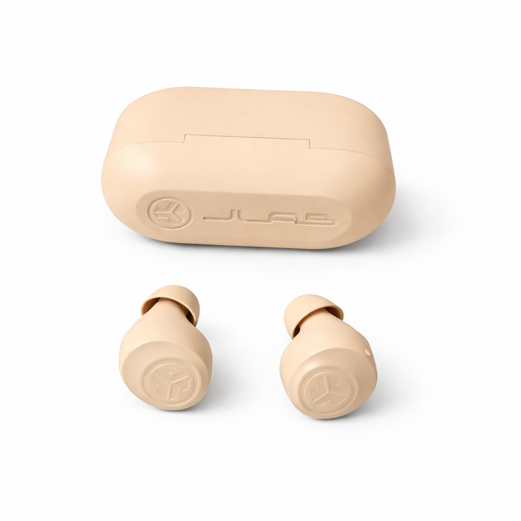 JLab Go Tones Auriculares Inalámbricos TWS Neutros | Bluetooth, 35h Batería, Auto Pairing