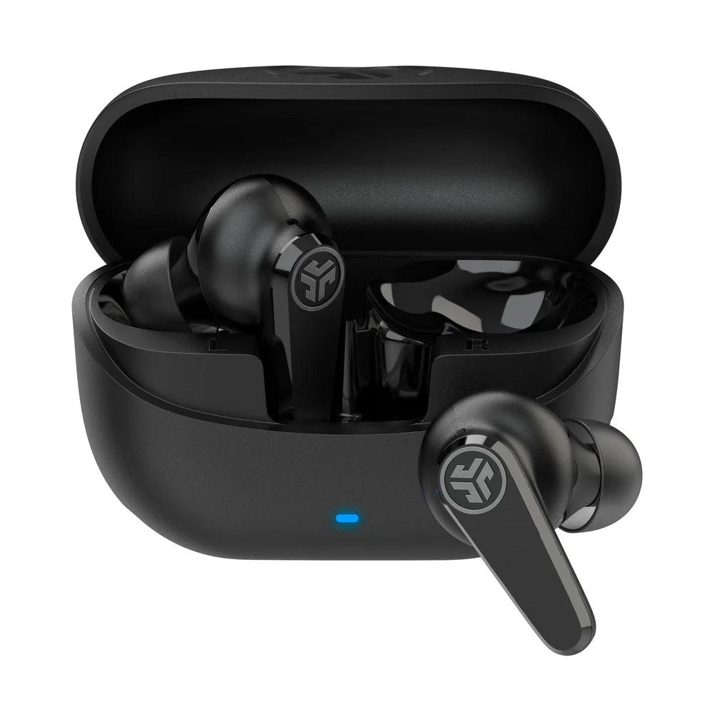 JLab Go Pods ANC Auriculares Inalámbricos con Cancelación de Ruido | 26h Batería, Multipoint, ENC