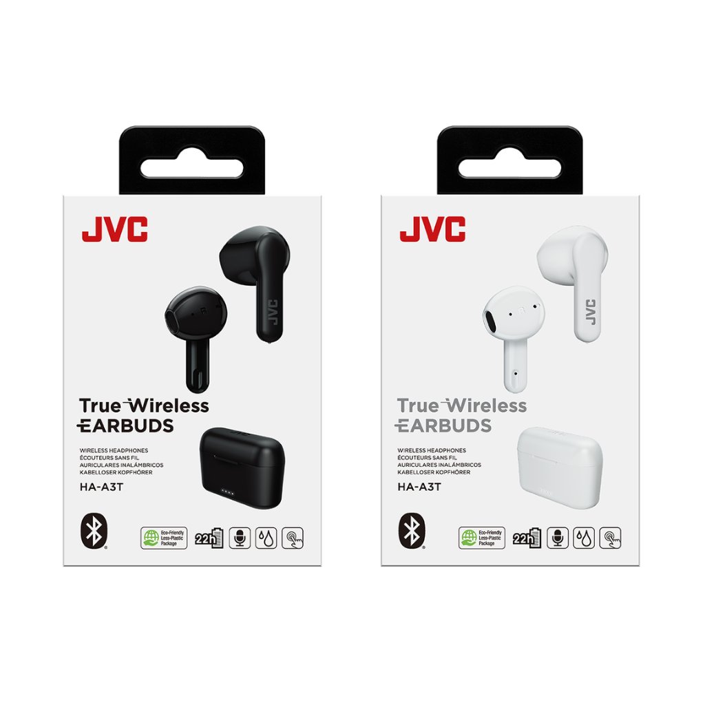 HA-A3T Auriculares Inalámbricos IPX4 | Bluetooth, Micrófono, Control Táctil