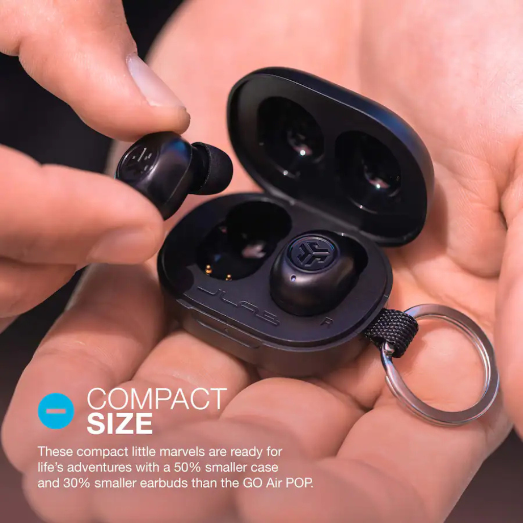 JLab JBuds Mini Tones Auriculares Inalámbricos Compactos Neutros | IP55, Multipoint, Fast Pair, ENC
