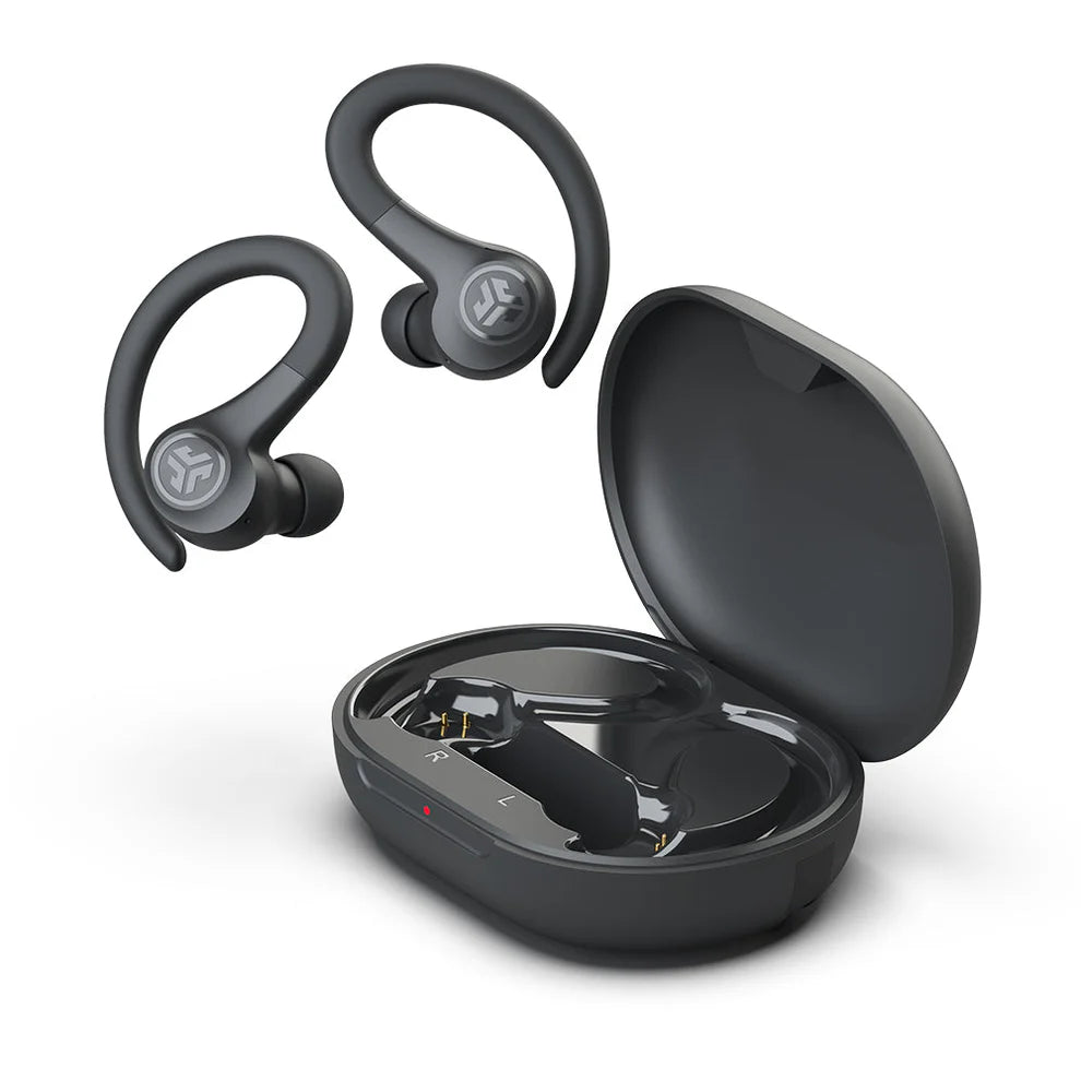 JLab Go Sport Auriculares Inalámbricos Deportivos | IP55, 35h Batería, App Personalizable
