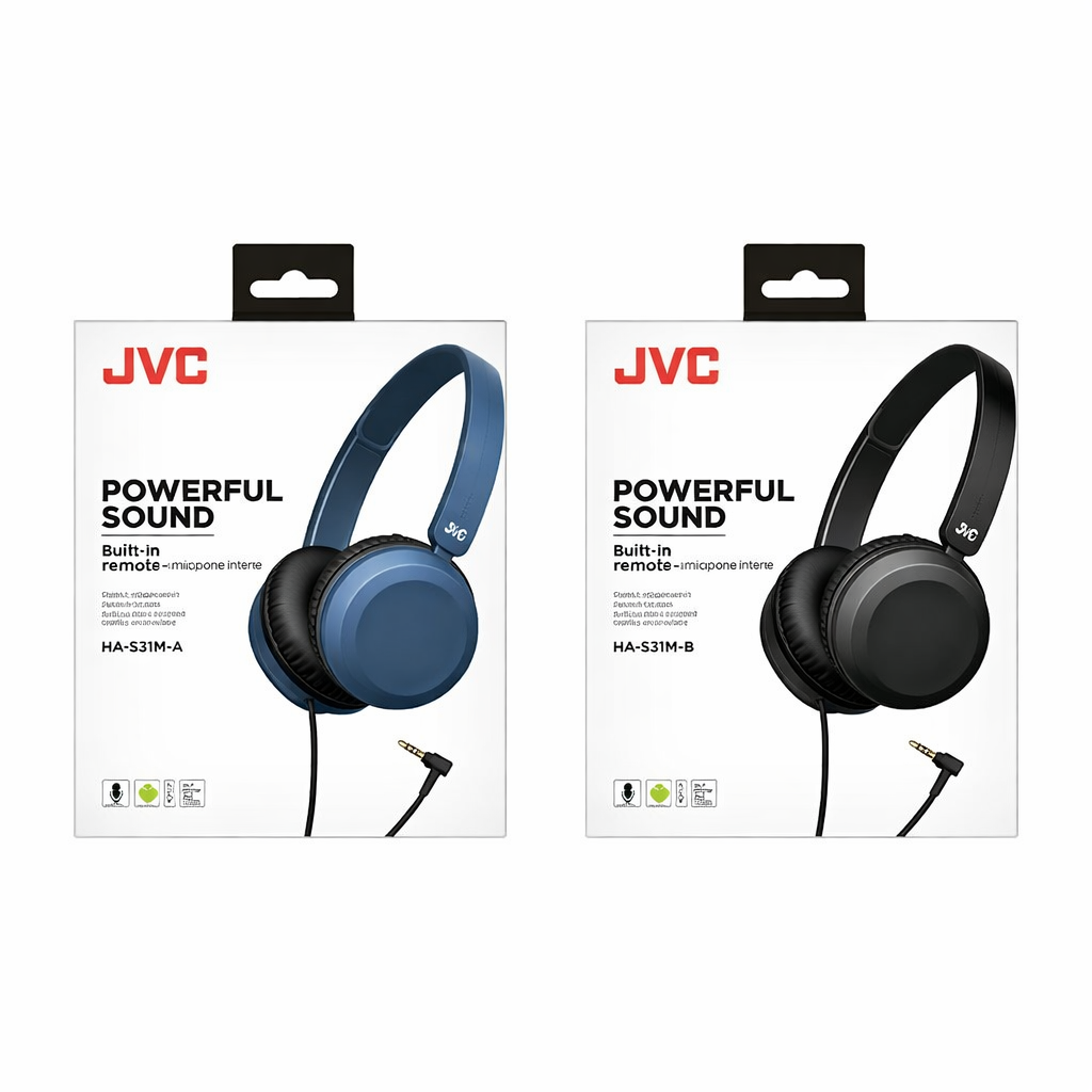 Headphones On-Ear con Cable Plegables| HA-S31M | Estéreo, Micrófono, Control en Cable