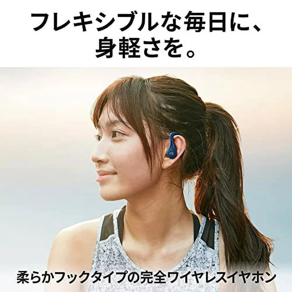 JVC HA-EC25T Auriculares Inalámbricos Deportivos con Gancho | IPX5, 30h Batería, Micrófono, Asistente de Voz