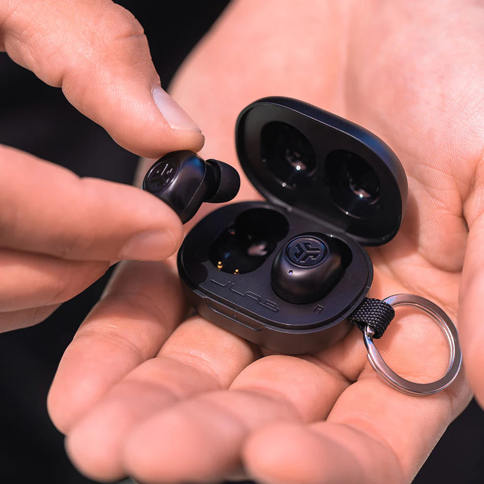 JLab JBuds Mini Auriculares Inalámbricos Compactos | IP55, Multipoint, Fast Pair, ENC