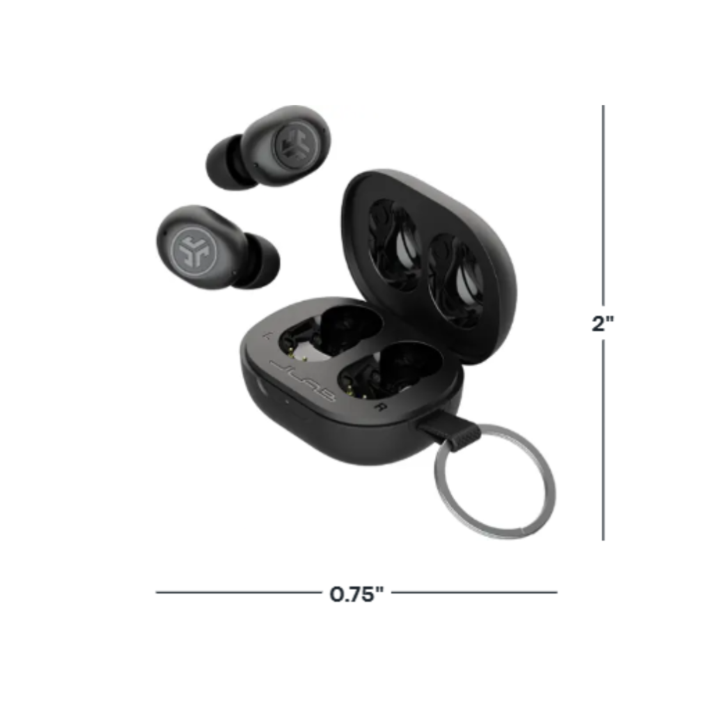 JLab JBuds Mini Tones Auriculares Inalámbricos Compactos Neutros | IP55, Multipoint, Fast Pair, ENC