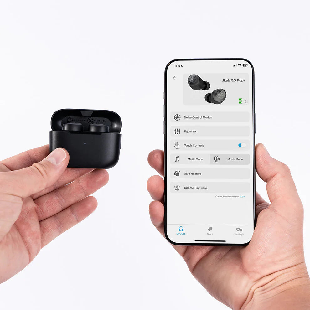 JLab GO POP True Wireless Earbuds | Bluetooth, Estuche de carga