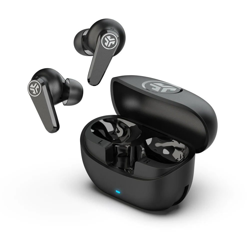 JLab Go Pods ANC Auriculares Inalámbricos con Cancelación de Ruido | 26h Batería, Multipoint, ENC