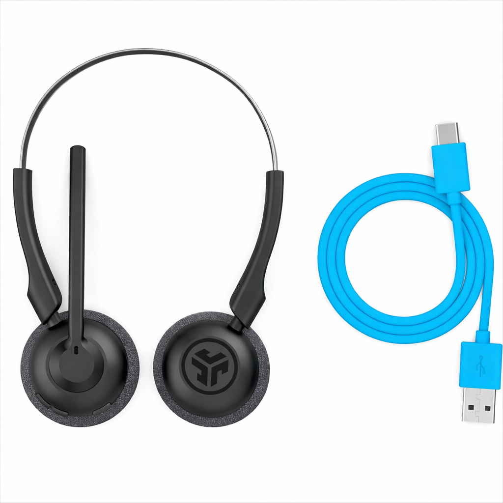 JLab Go Work Pop Headset Inalámbrico | Bluetooth, Micrófono integrado
