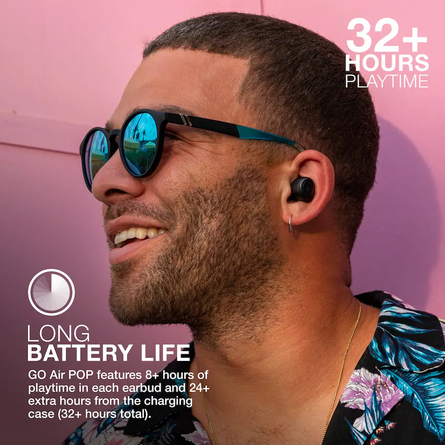 JLab GO Air Pop True Wireless Earbuds | Bluetooth, Compactos