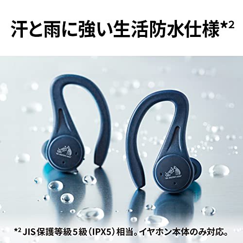 JVC HA-EC25T Auriculares Inalámbricos Deportivos con Gancho | IPX5, 30h Batería, Micrófono, Asistente de Voz