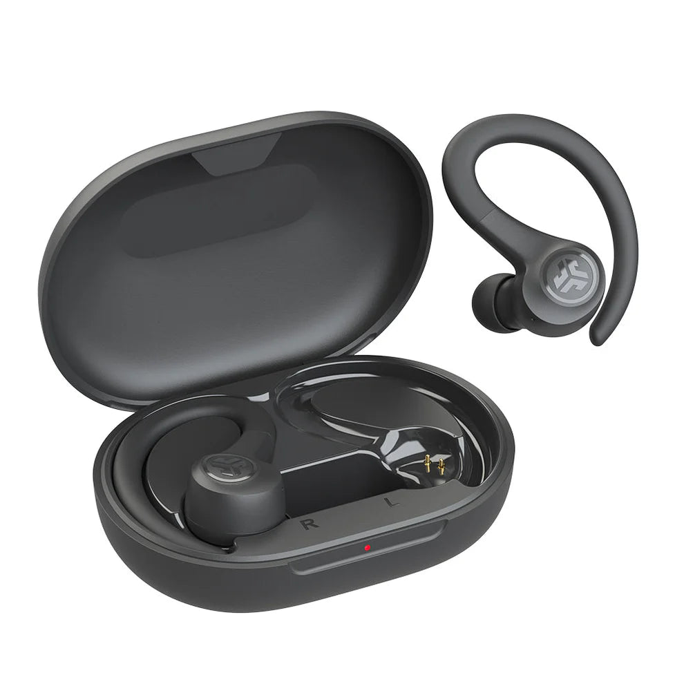 JLab Go Sport Auriculares Inalámbricos Deportivos | IP55, 35h Batería, App Personalizable